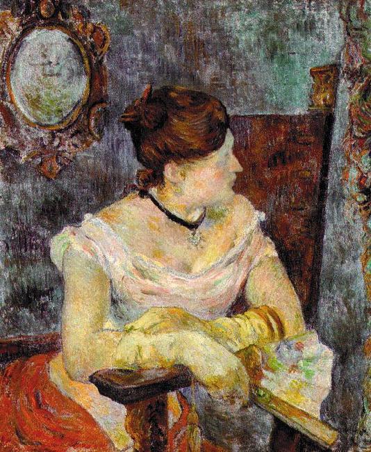 Madame Mette Gauguin in Evening Dress, Paul Gauguin